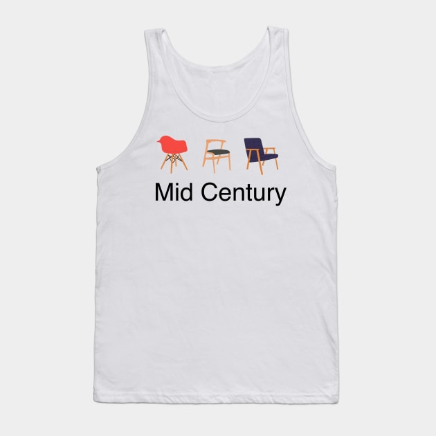 Mid Century Chair Design Tank Top by Brunch Club